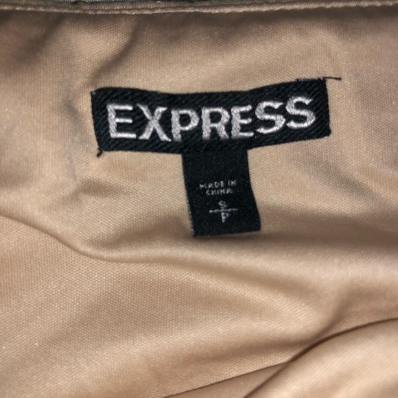 Gold sequin express mini skirt - Picture 3 of 3